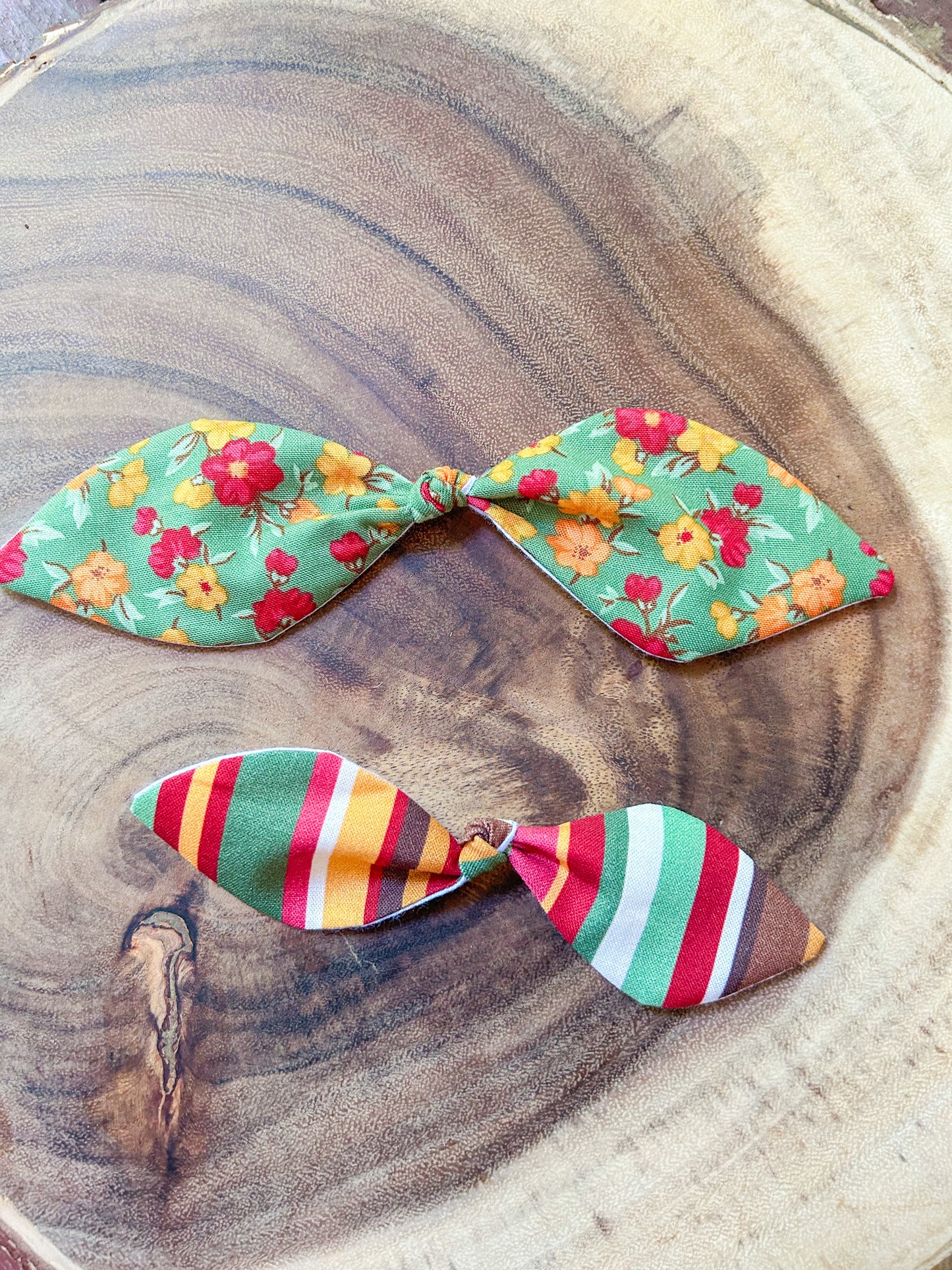 Fall Floral Knot Bow