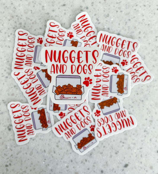 Nuggets and Dogs Sticker