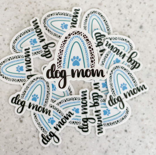 Rainbow Dog Mom Sticker