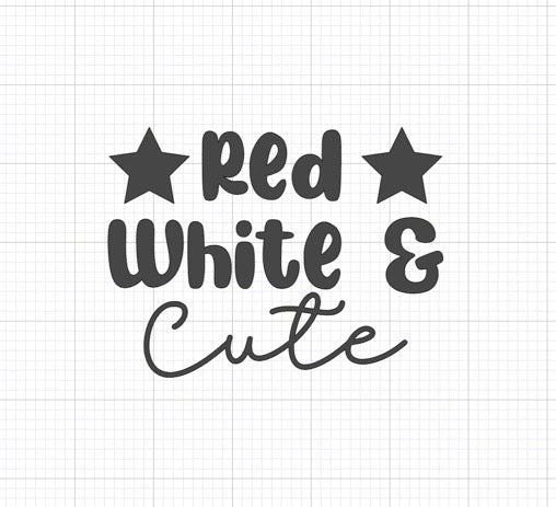 Red, White, &Cute Vinyl Add-on