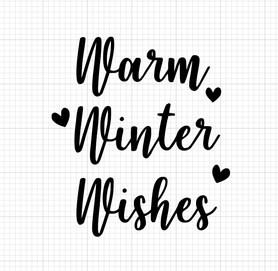 Warm Winter Wishes Vinyl Add-on