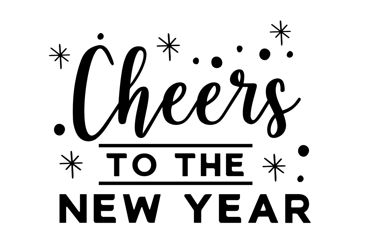 Cheers to the New Year Vinyl Add-on