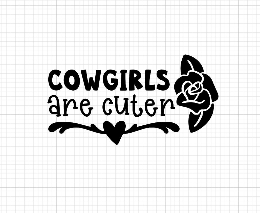 Cow Girls Are Cuter Vinyl Add-on