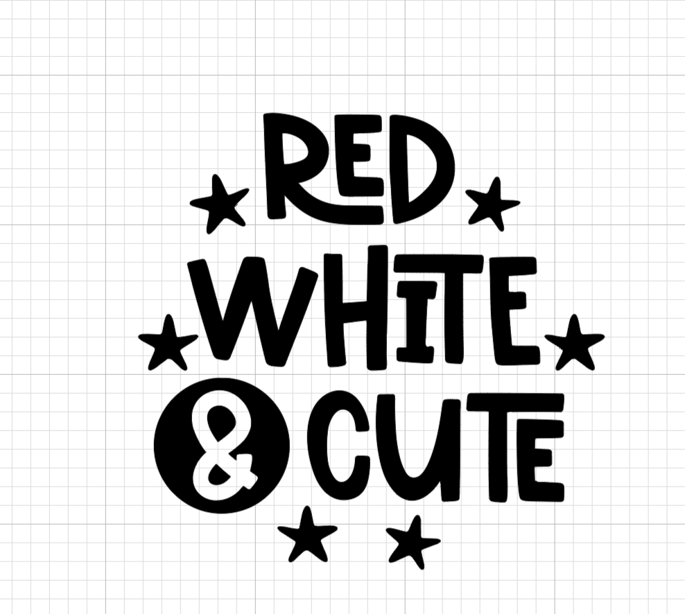 Red White & Cute Vinyl Add-on