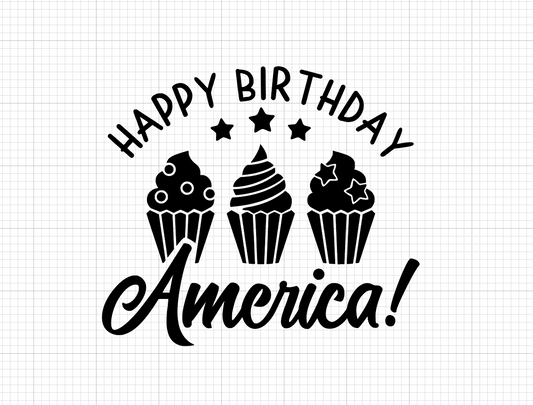 Happy Birthday America Vinyl Add-on