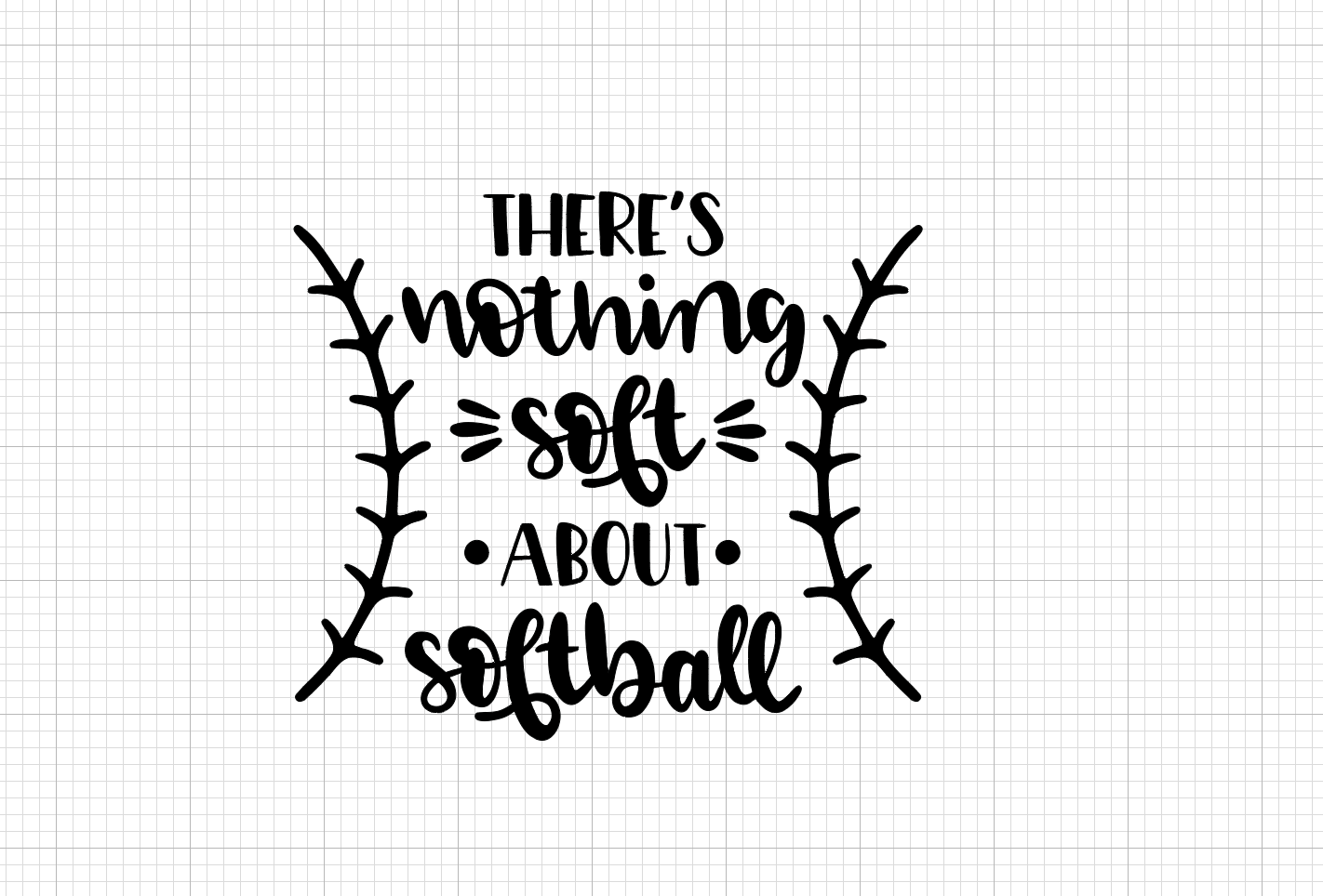 Nothing Soft about Softball Vinyl Add-on