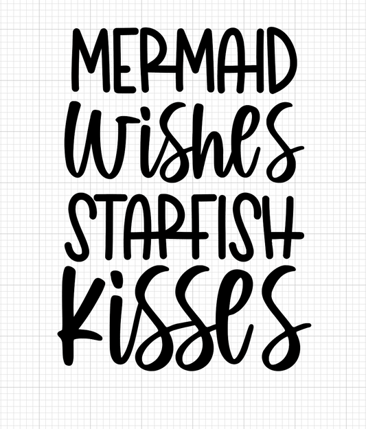 Mermaid Wishes Starfish Kisses Vinyl Add-on
