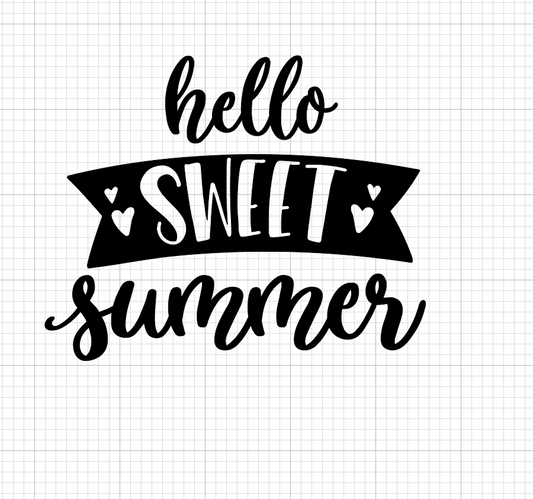 Hello Sweet Summer Vinyl Add-on