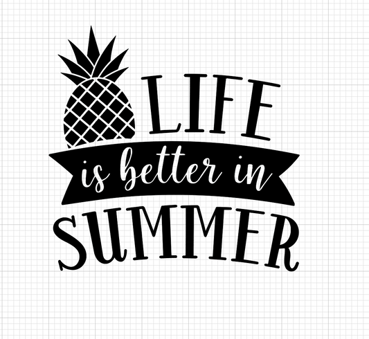 Life is better in Summer Vinyl Add-on