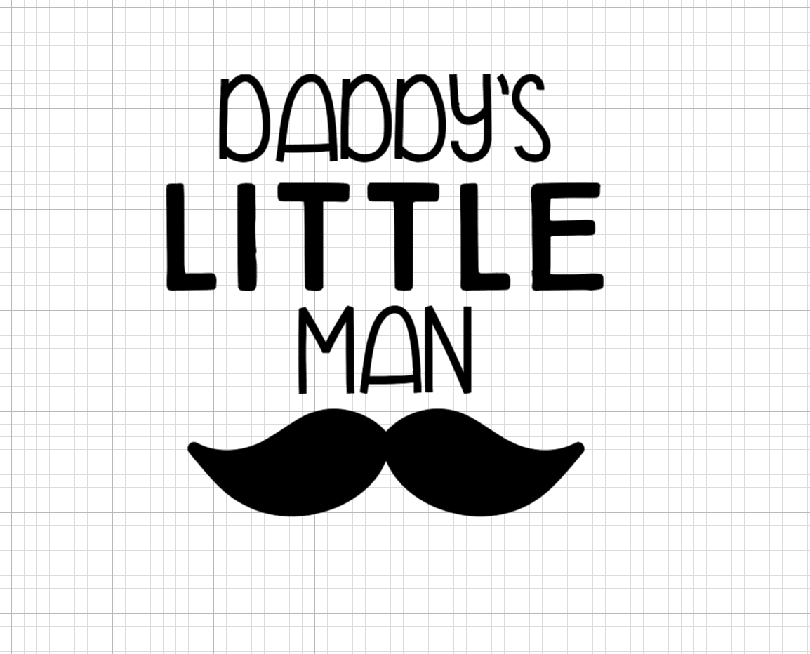 Daddy's little man Vinyl Add-on