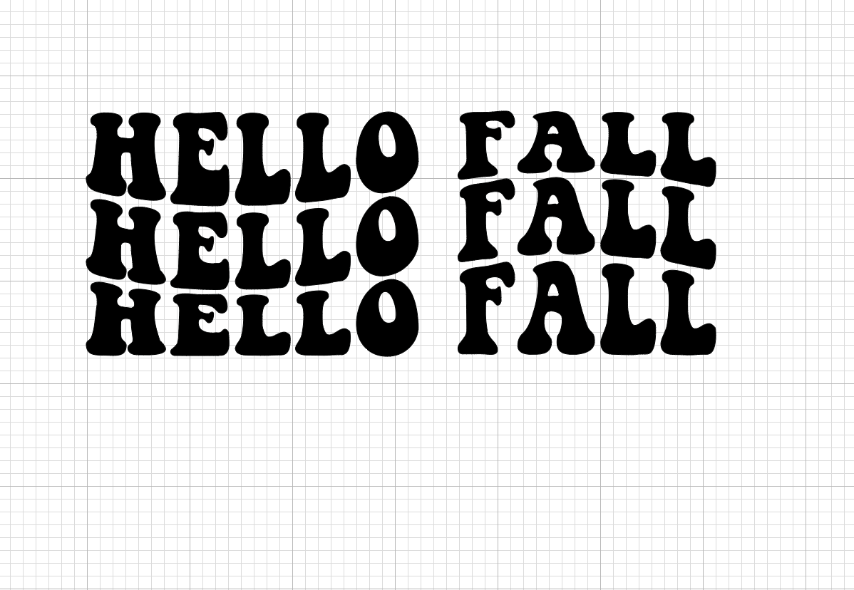 Hello Fall Vinyl Add-on