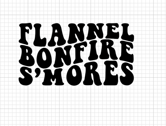 Flannel Bonfire S'mores Vinyl Add-on