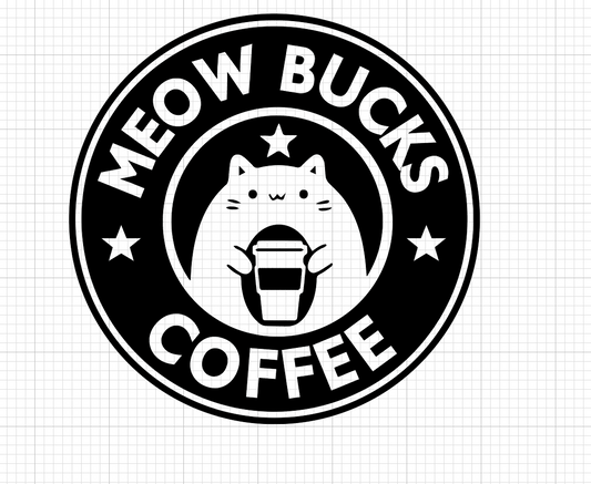 Meowbucks coffee Vinyl Add-on