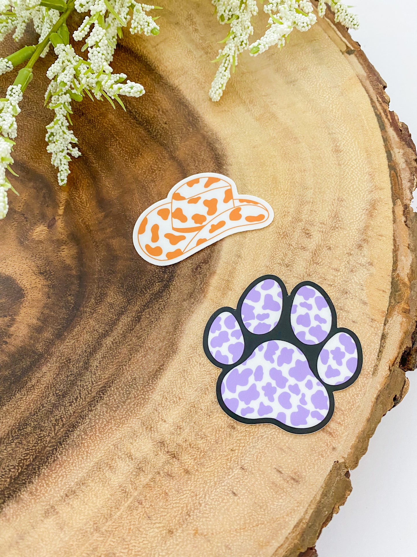 Cow print Paw Sticker