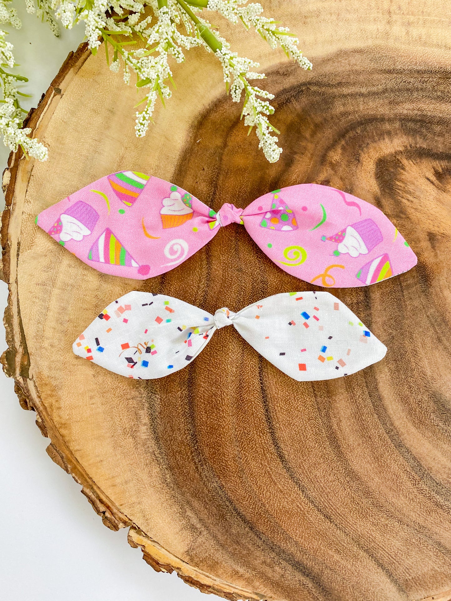 Pink Barkday Party Knot Bow