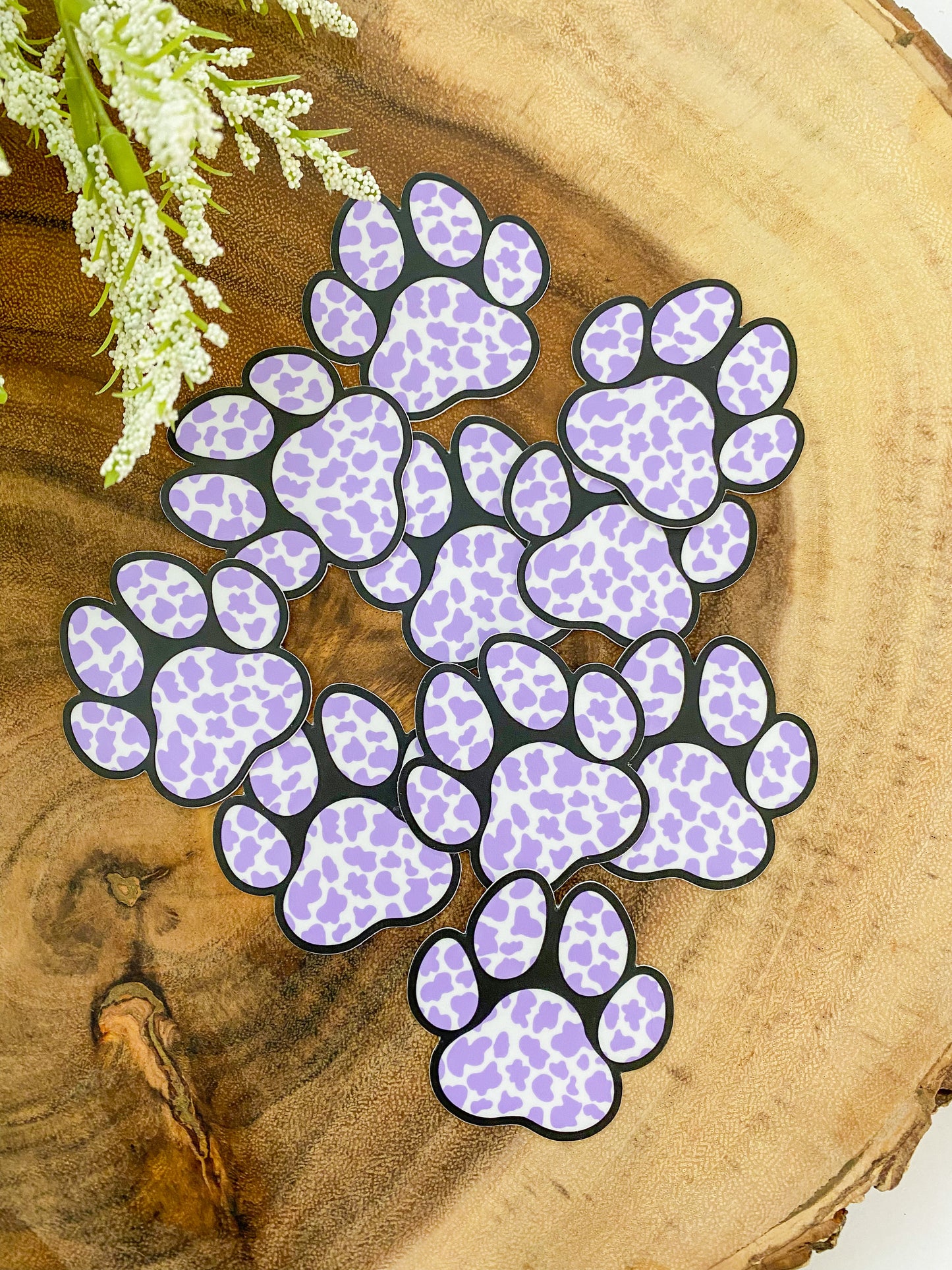 Cow print Paw Sticker