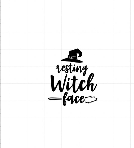 Resting witch face Vinyl Add-on
