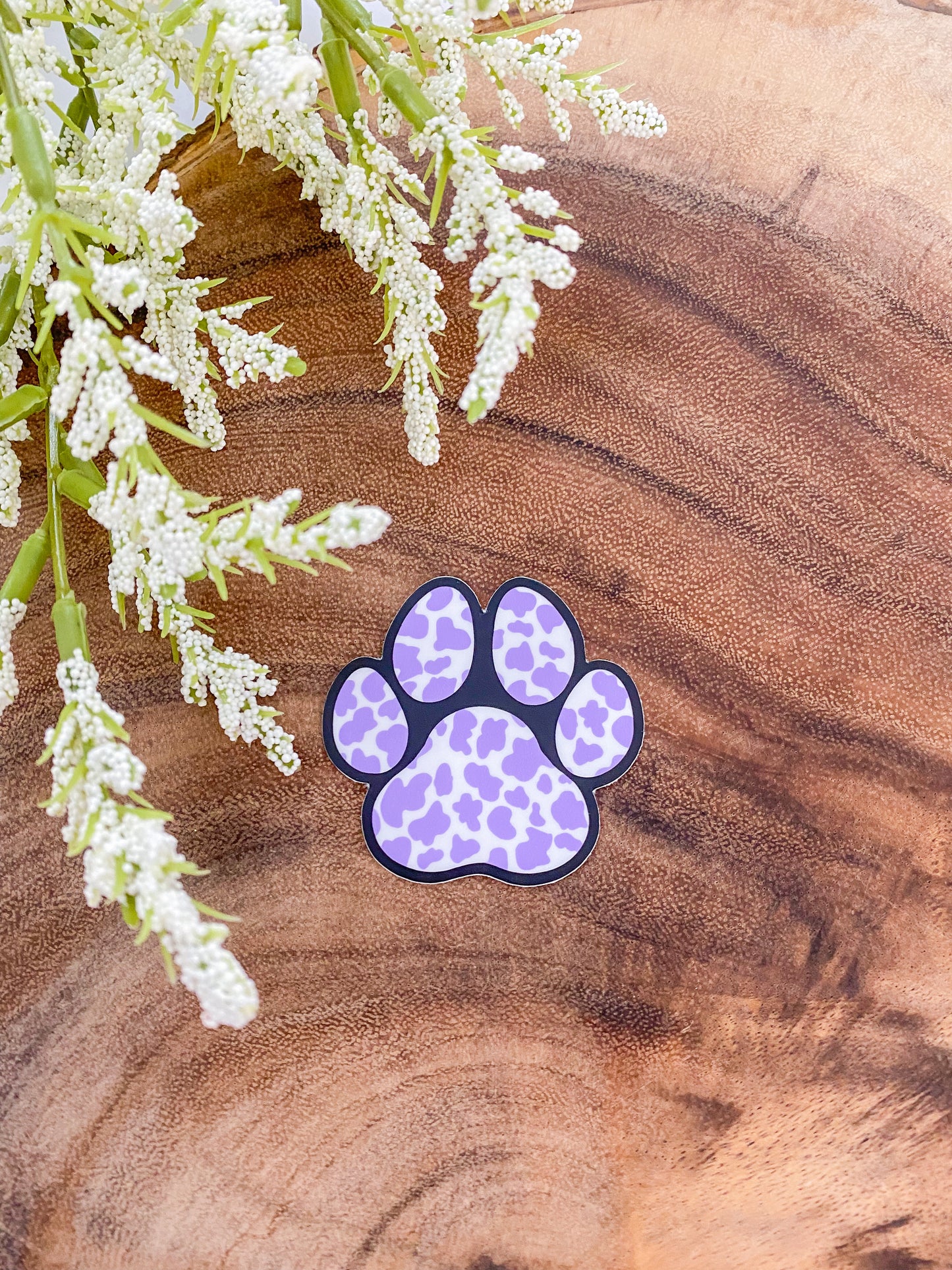 Cow print Paw Sticker