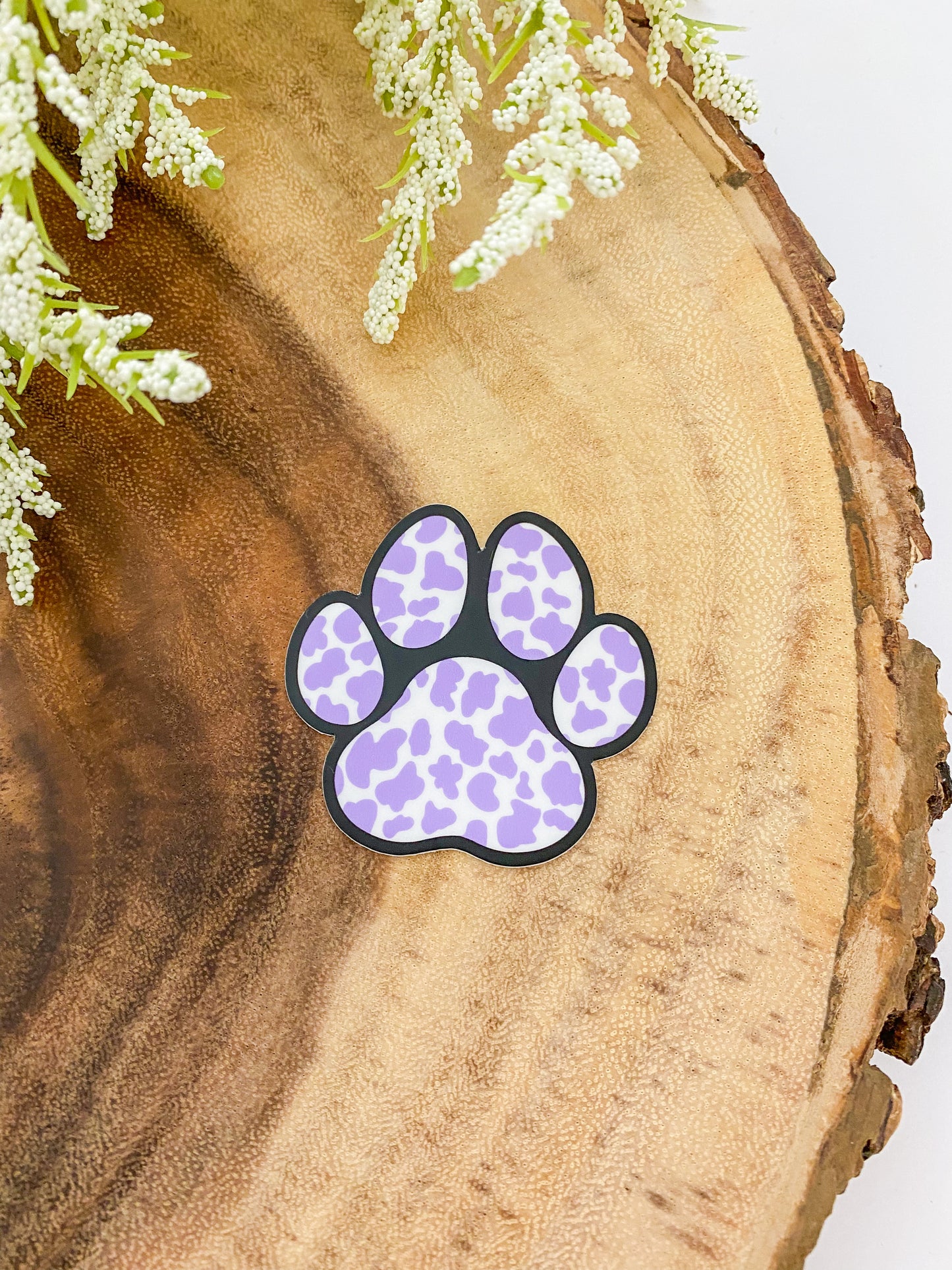 Cow print Paw Sticker