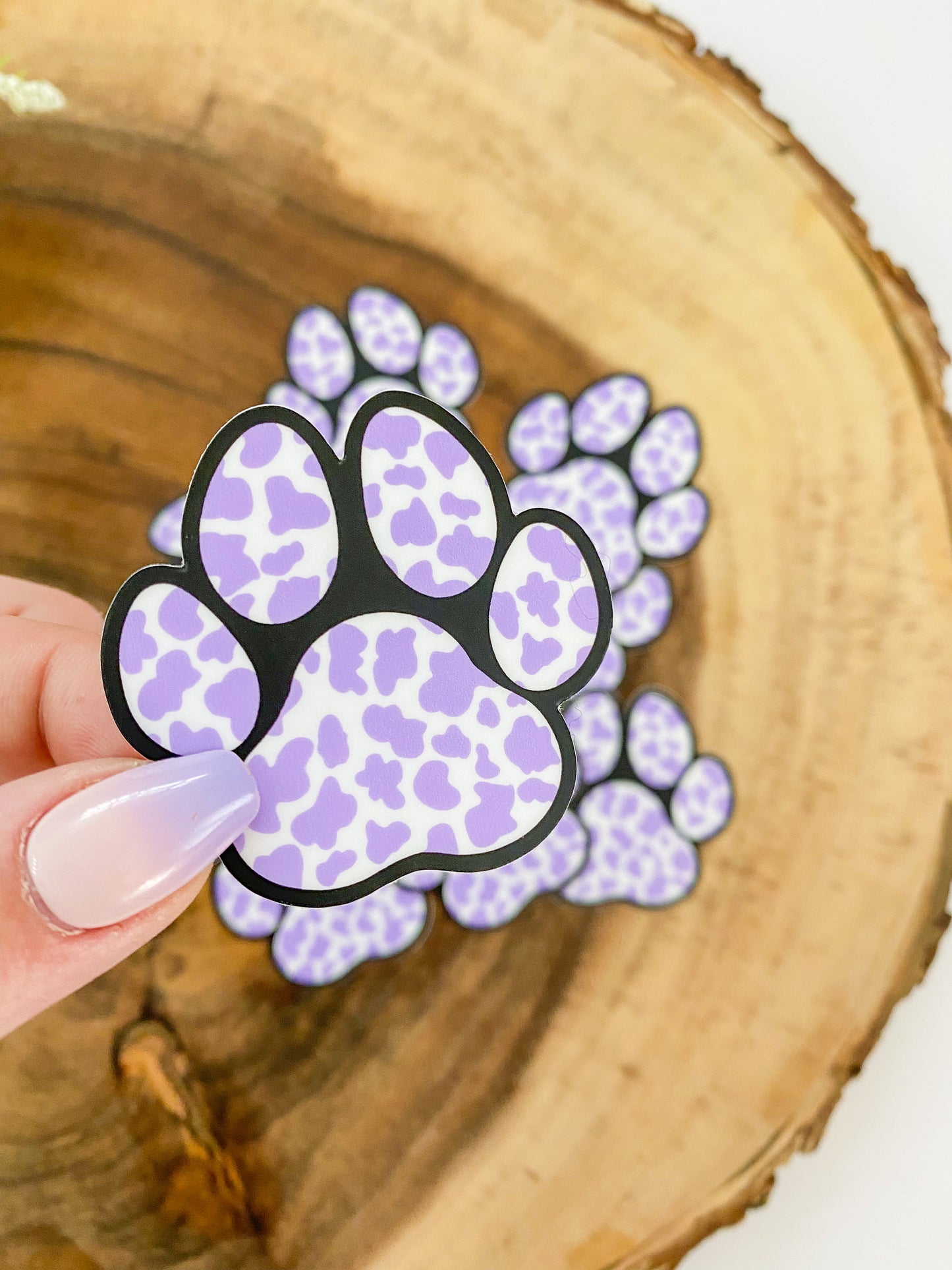 Cow print Paw Sticker