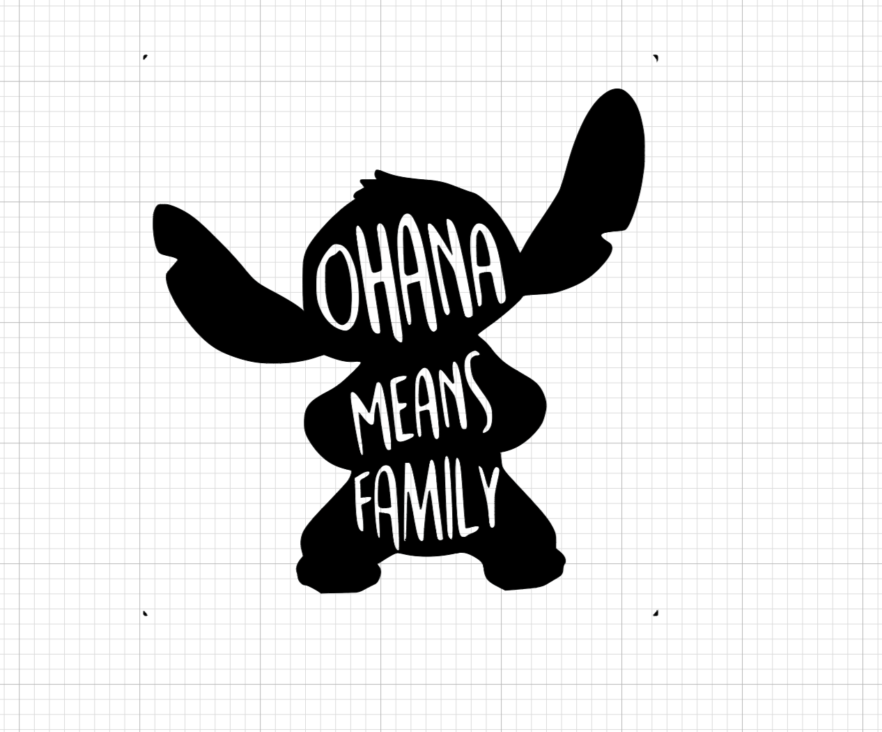 Ohana means family Vinyl Add-on